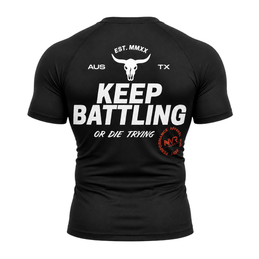 Keep Battling Limited Edition Compression Fit Rash Guard